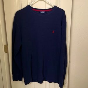 Ralph Lauren Men’s XL navy blue thermal long sleeve shirt.